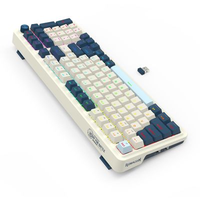 Imagen 2 del producto Teclado Eisa PRO K686SP-RGB-PRO-SP Blanco y Azul