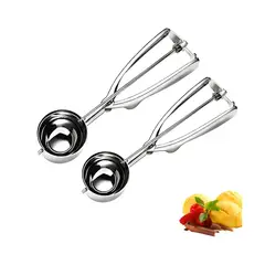 PASTELERIUSCL - 2 Cucharas Helado Concionadora Cuchara Para Helado Cuchara De Helado Bola De Helado Profesional 6cm