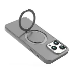 KBOD - Carcasa Antigolpes Con Soporte Magnetico Para iPhone 15 Gris