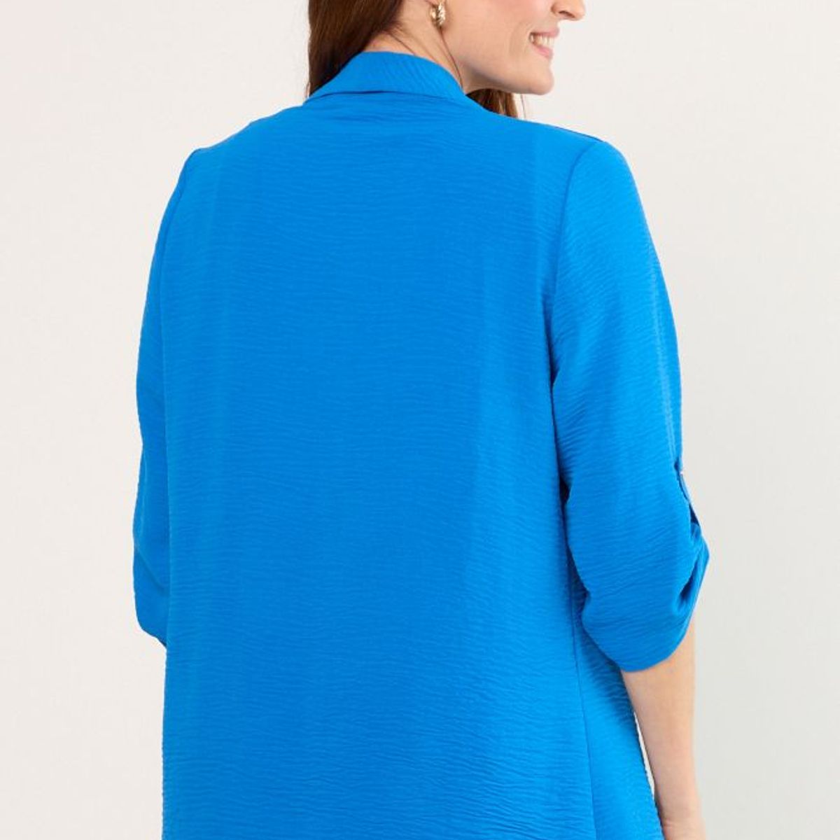 MA GRIFFE - Tapado Abierto Mujer Azul Magriffe