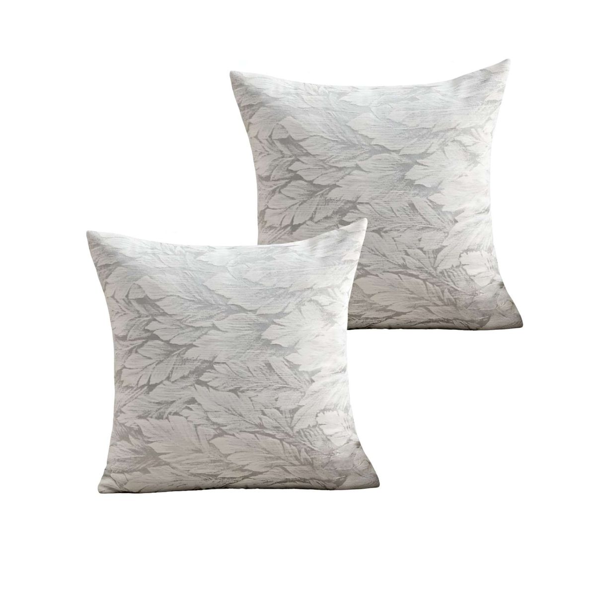 GENERICO - PACK DE 2 FUNDAS DE COJINES DISEÑO HOJA 45CM X 45 CM C1