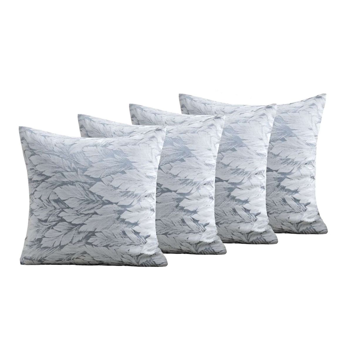 GENERICO - PACK DE 4 FUNDAS DE COJINES DISEÑO HOJA 45CM X 45 CM C1