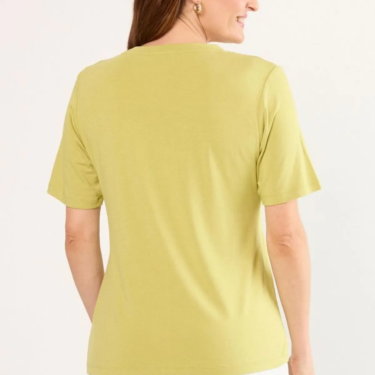 MA GRIFFE - Polera Manga Corta Mujer Verde Magriffe