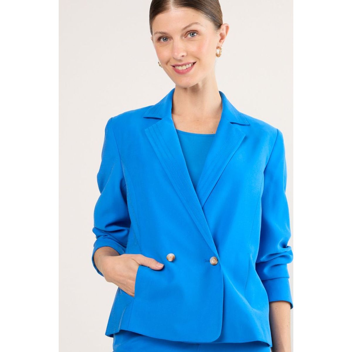 MA GRIFFE - Blazer Mujer Azul Magriffe