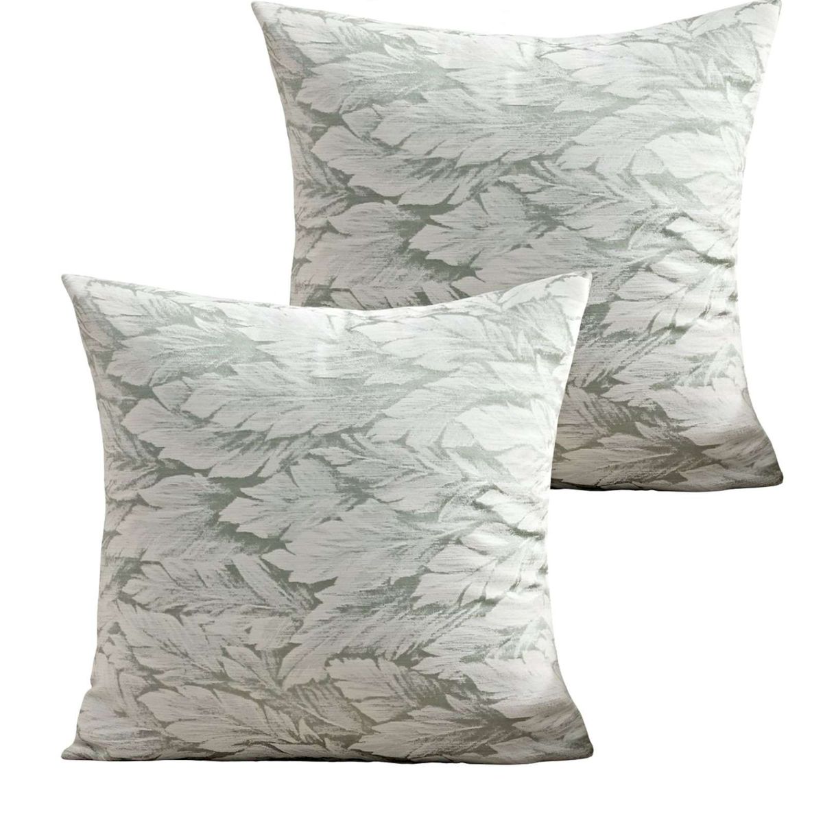 GENERICO - PACK DE 2 FUNDAS DE COJINES CON DISEÑO DE HOJA 45CM X 45 CM C4