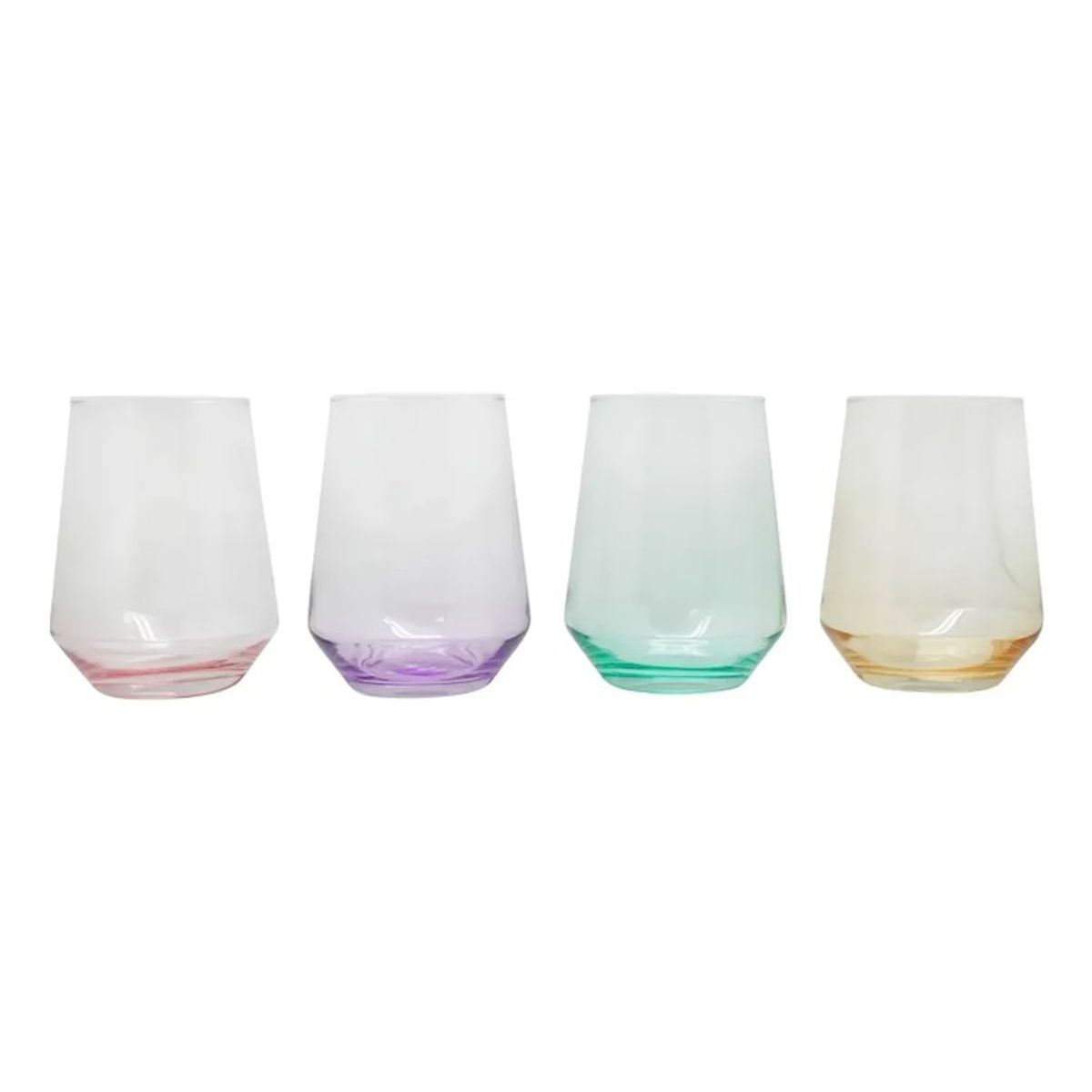 GLASSO - Set De 4 Vasos Glasso Fondo Color - Colores