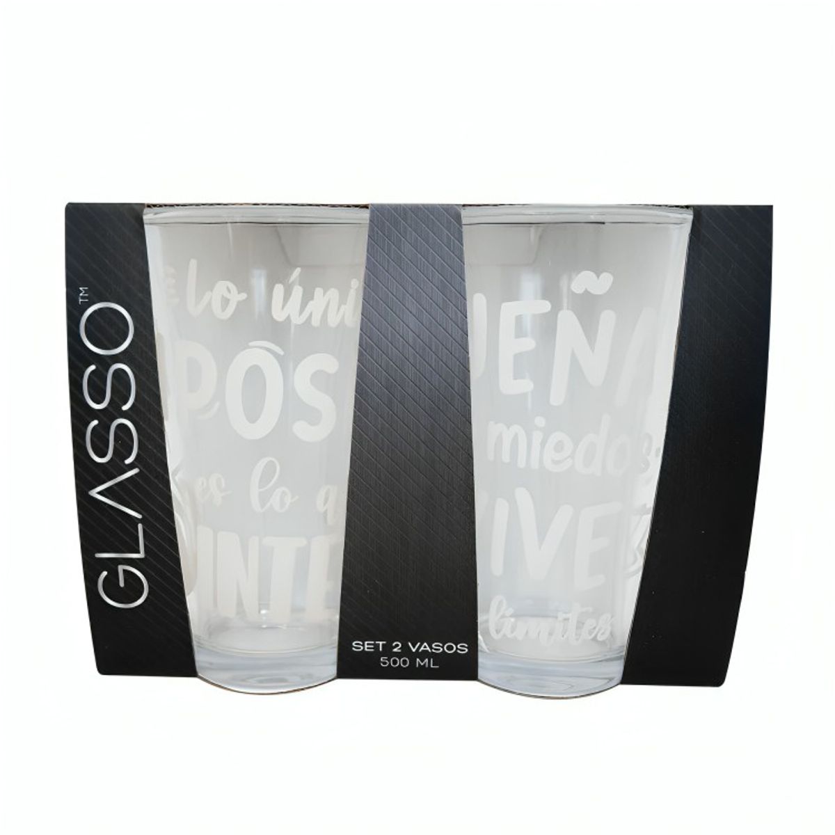 GLASSO - SET 2 VASOS EMOTIONS GLASSO