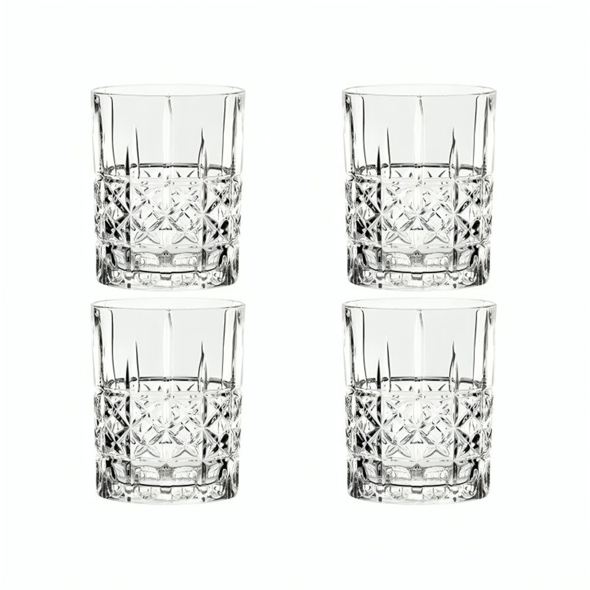 GLASSO - Set Vaso 330 ml Whisky Vintage 4 unidades GLASSO