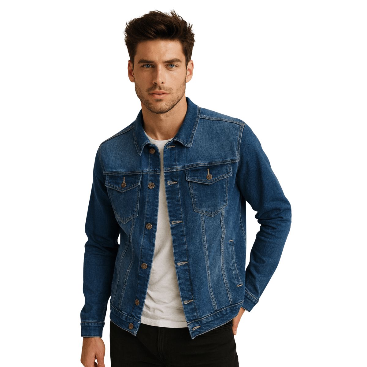 D'JOE - Chaqueta Mezclilla Colors Clasic Man Hombre