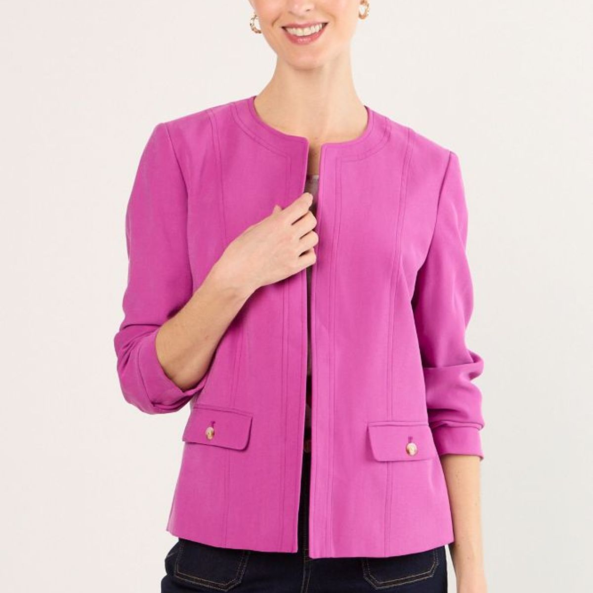 MA GRIFFE - Chaqueta Mujer Violeta Magriffe