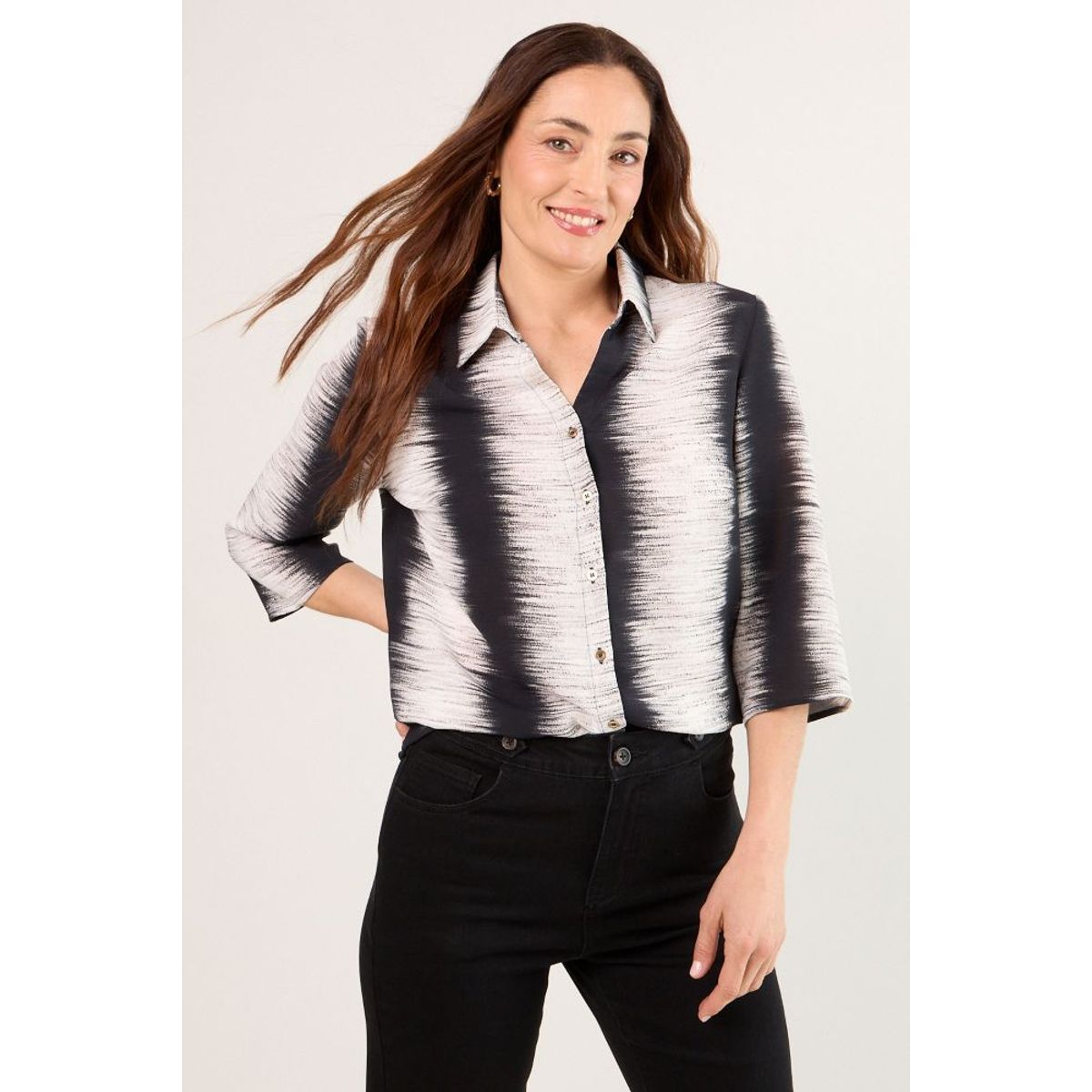 MA GRIFFE - Blusas Manga Larga Mujer Crudo Magriffe