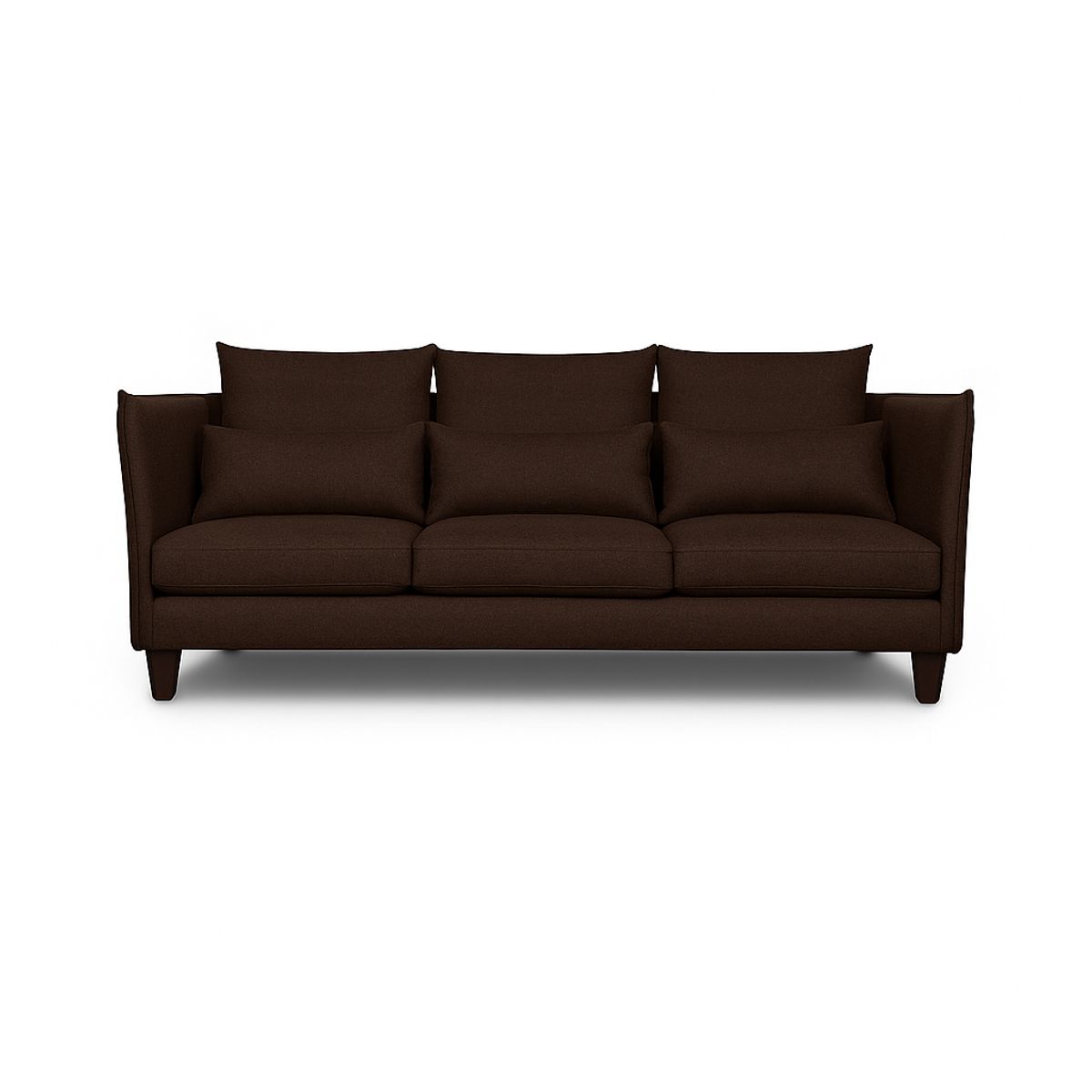 CASA WOW DECO - Sofá 3 Cuerpos Fargo Café Tela – Confort y Estilo para tu Hogar