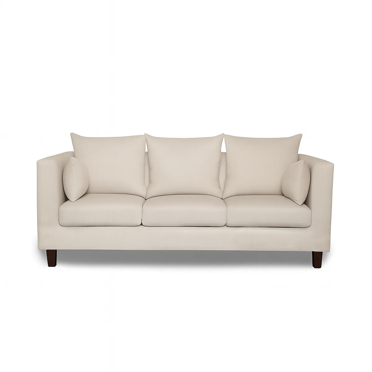 CASA WOW DECO - Sofá 3 Cuerpos Filipa Beige Tela – Confort y Estilo para tu Hogar