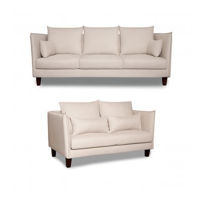 Imagen 2 del producto Sofá 3 y 2 Cuerpos Fargo en Tela Beige, Set para Living