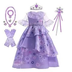 GENERICO - Set disfraz princesa vestido y accesorios para bebe 2 años