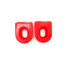 BIANCHI - CUBRE BIELA DE PEDAL SILICONA ROJO