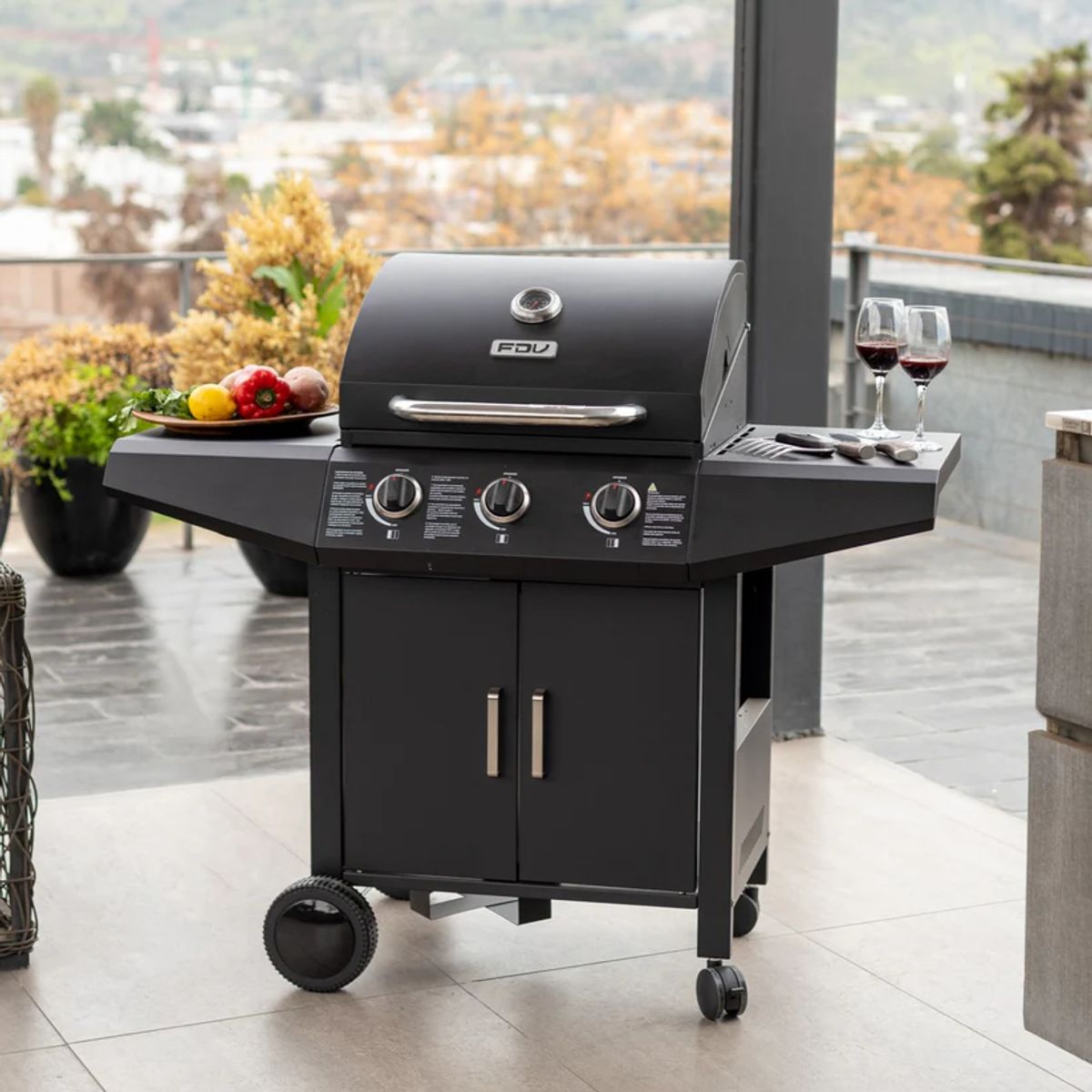 FDV - Parrilla a Gas Essence Black 3Q FDV