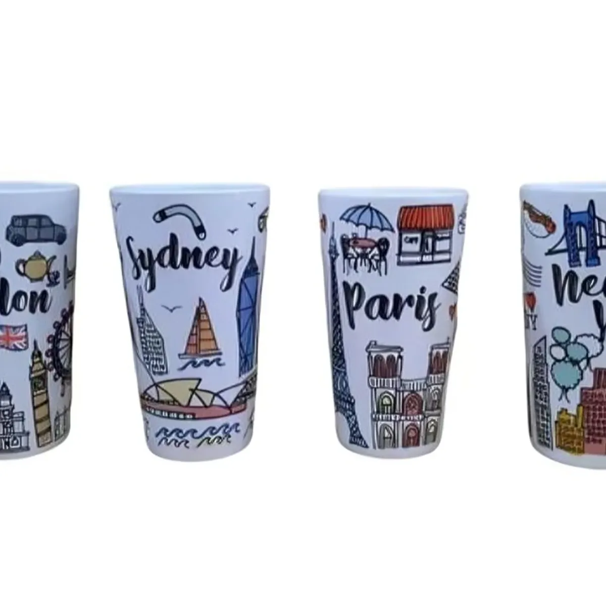 GLASSO - Tazon Latte City Collection Glasso