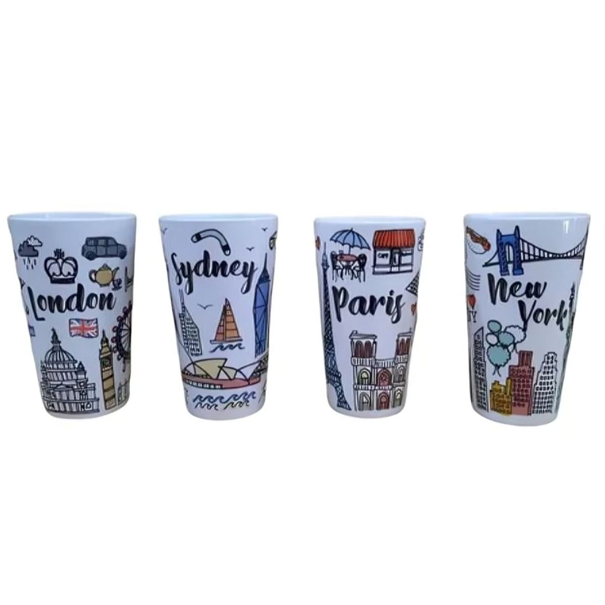 GLASSO - Tazon Latte City Collection Glasso