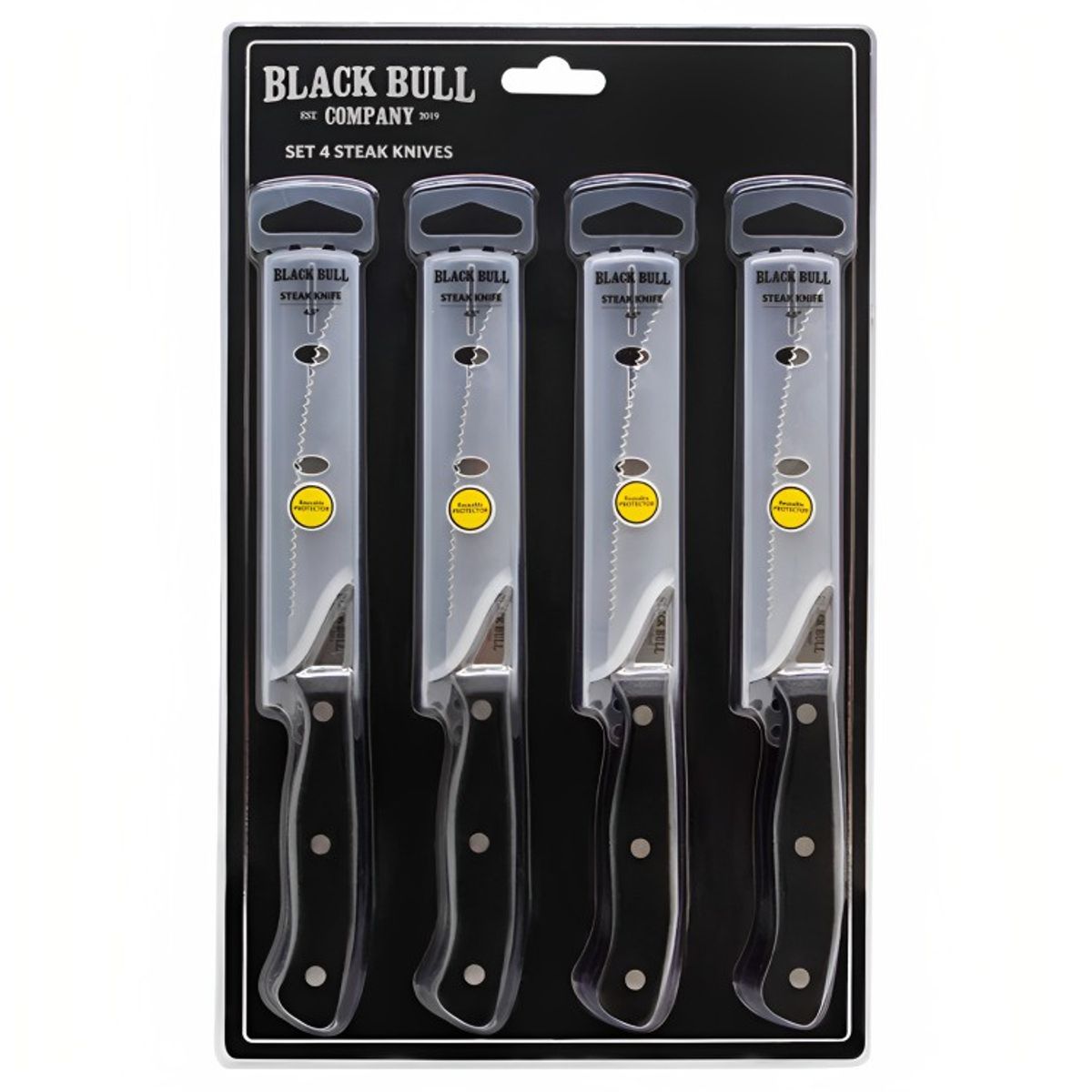 BLACK BULL - SET 4 CUCHILLOS STEAK BLACKBULL