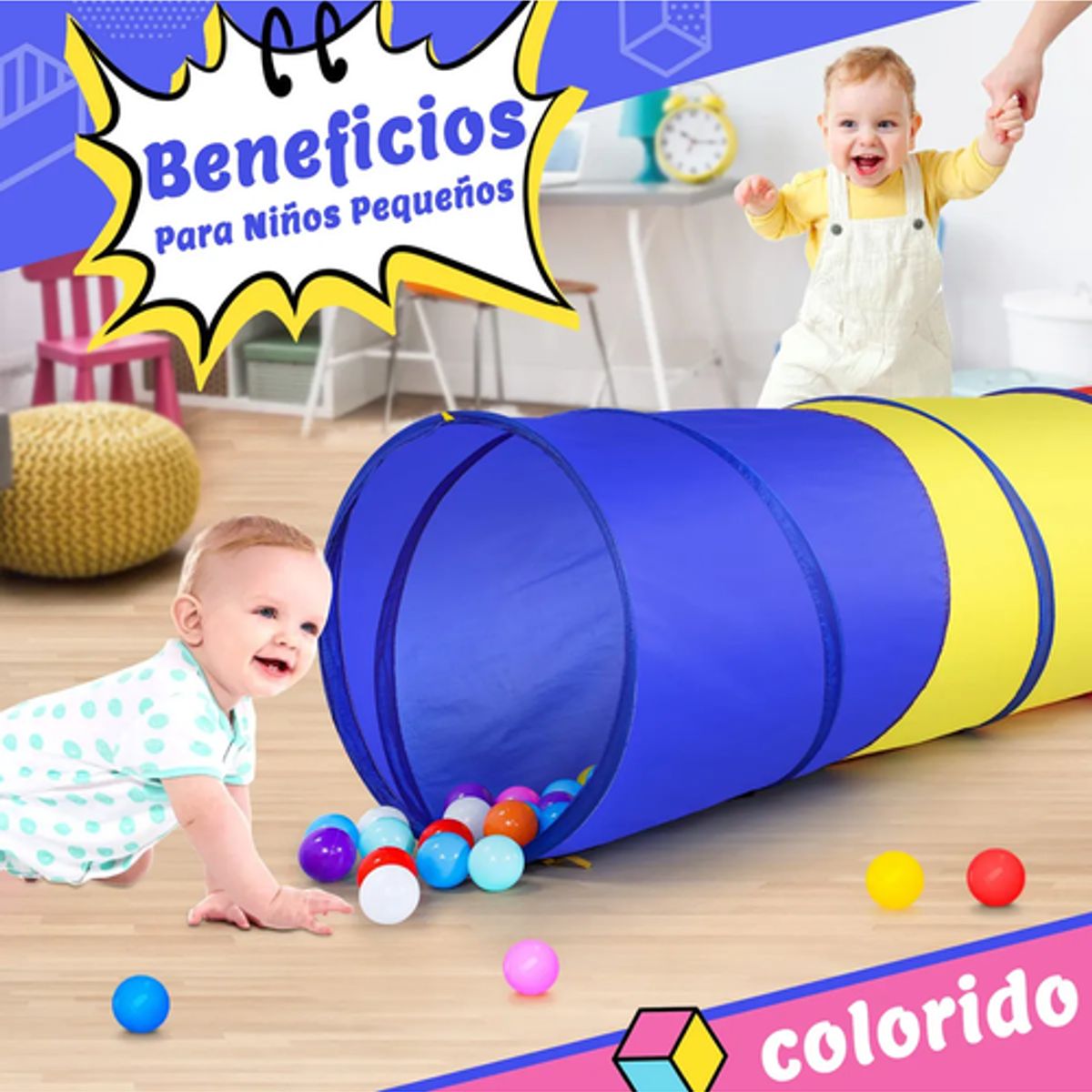 GENERICO - Túnel De Juego Para Niños Pequeños Y Perros Regalo Para Bebé 1