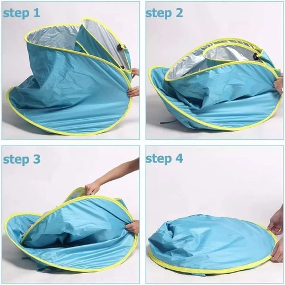 GENERICO - Carpa 2 En 1 Piscina Para Bebe Diversion Playa Jardin