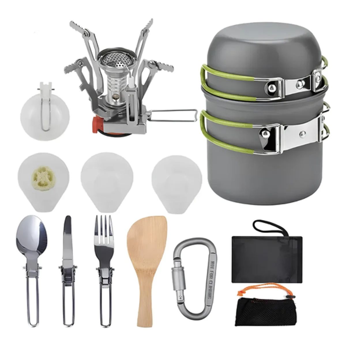 GENERICO - Set Ollas Camping 5 Piezas
