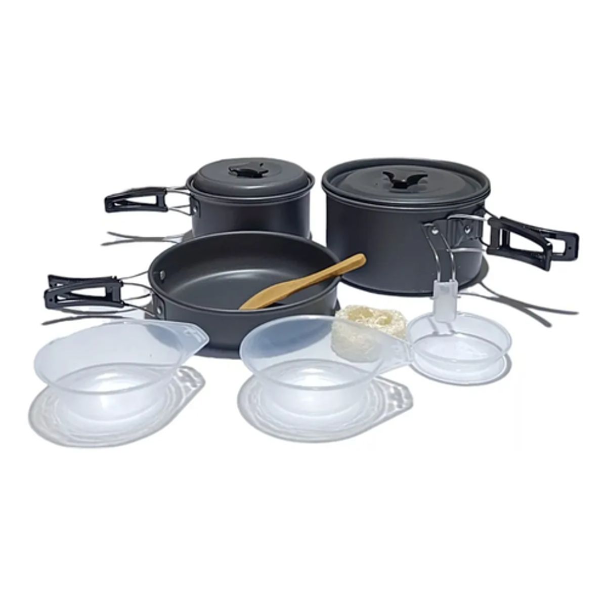GENERICO - Set De Ollas Utensilios De Cocina 8 Piezas Camping Militar