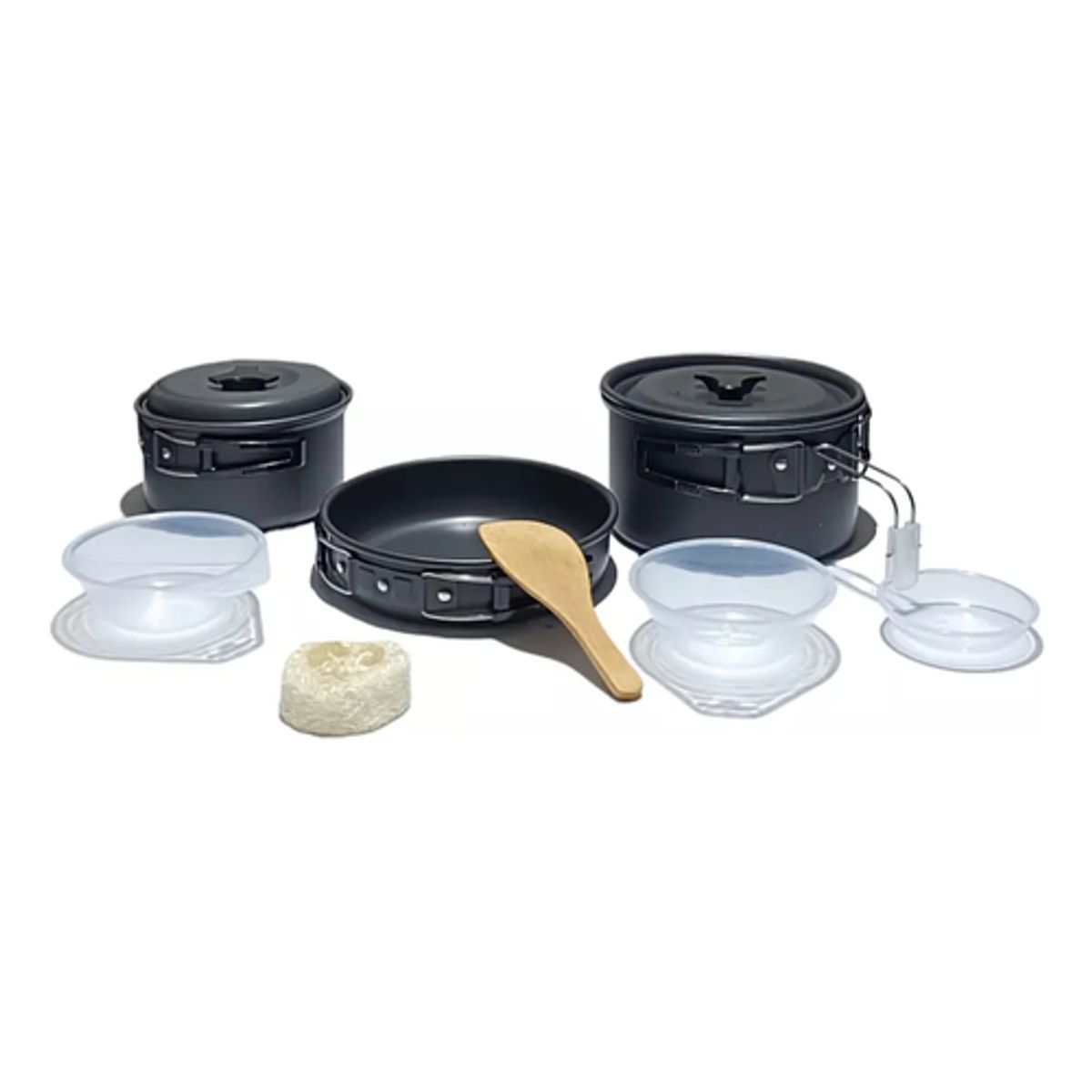 GENERICO - Set De Ollas Utensilios De Cocina 8 Piezas Camping Militar