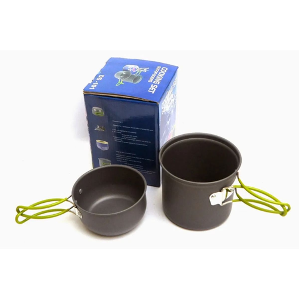 GENERICO - Set Ollas Outdoor Camping 1p + Cocinilla  Hiking Outdoor