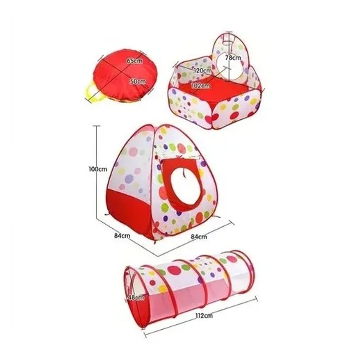 GENERICO - Carpa Piscina Castillo Túnel Plegable Infantil Niños 42715