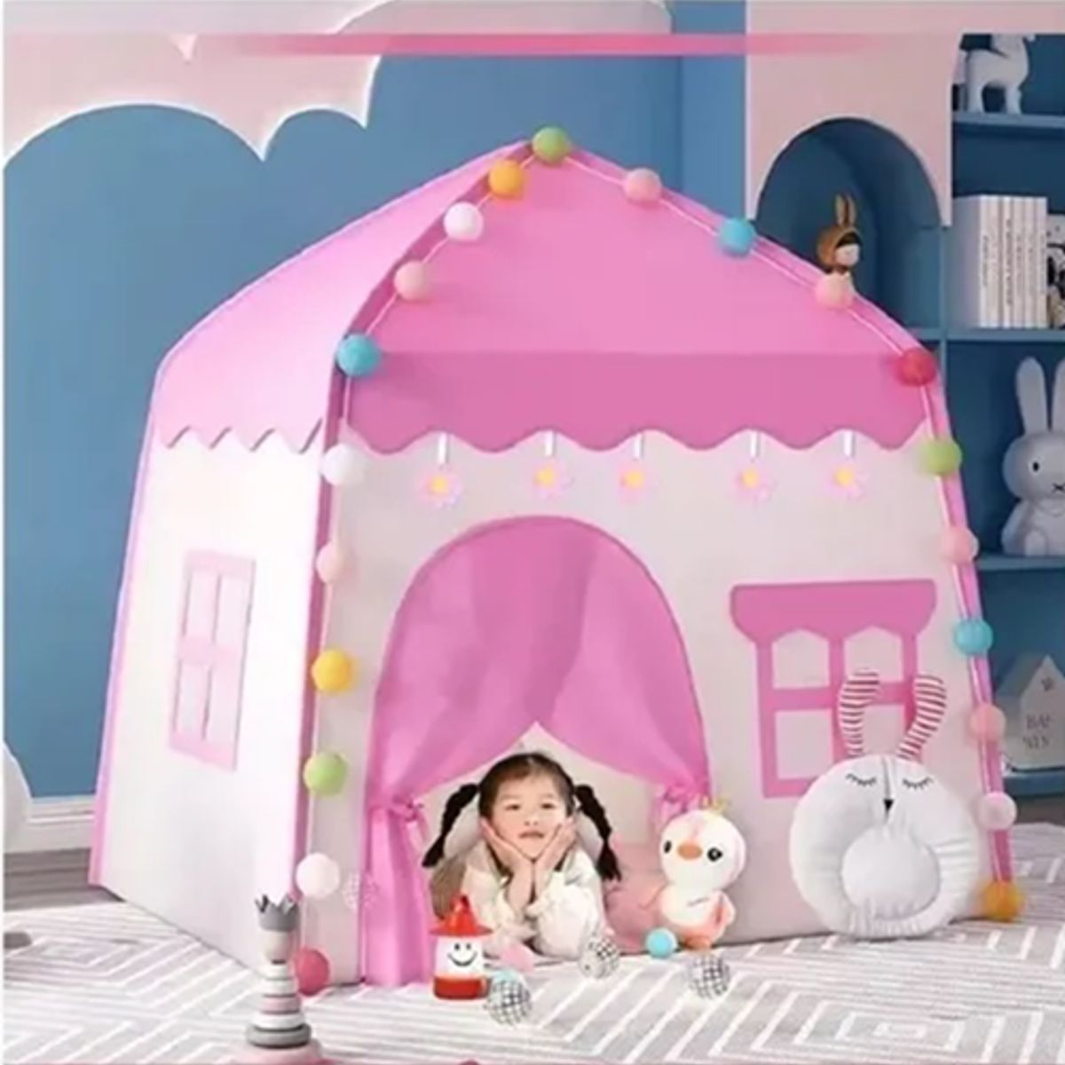 GENERICO - Casita De Campaña Para Niñaniño Color Rosa