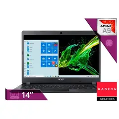 ACER - NOTEBOOK ASPIRE 3 A314-21 AMD A9-9420 8GB RAM/256GB SSD (REACONDICIONADO)
