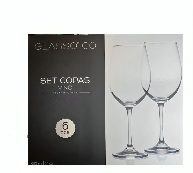 SET COPA DE VINO CRISTAL