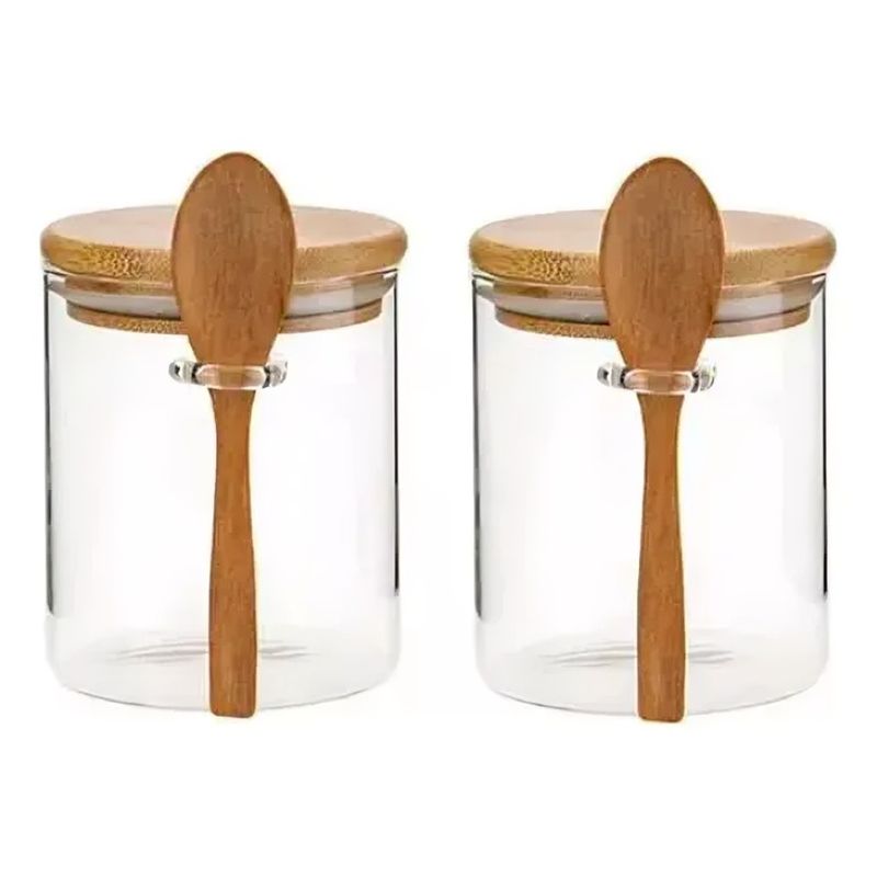 GLASSO - SET 2 CANISTER REDONDOS GLASSO