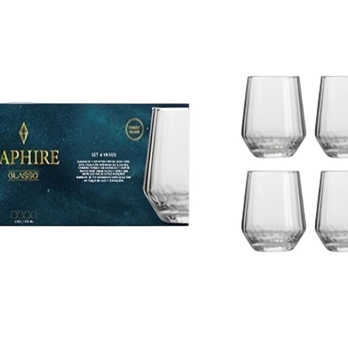 GLASSO - Set 4 vasos 370ML Zaphire Glasso