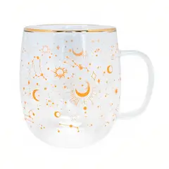 GLASSO - TAZÓN DOBLE PARED 500 ML CONSTELACION VIDRIO