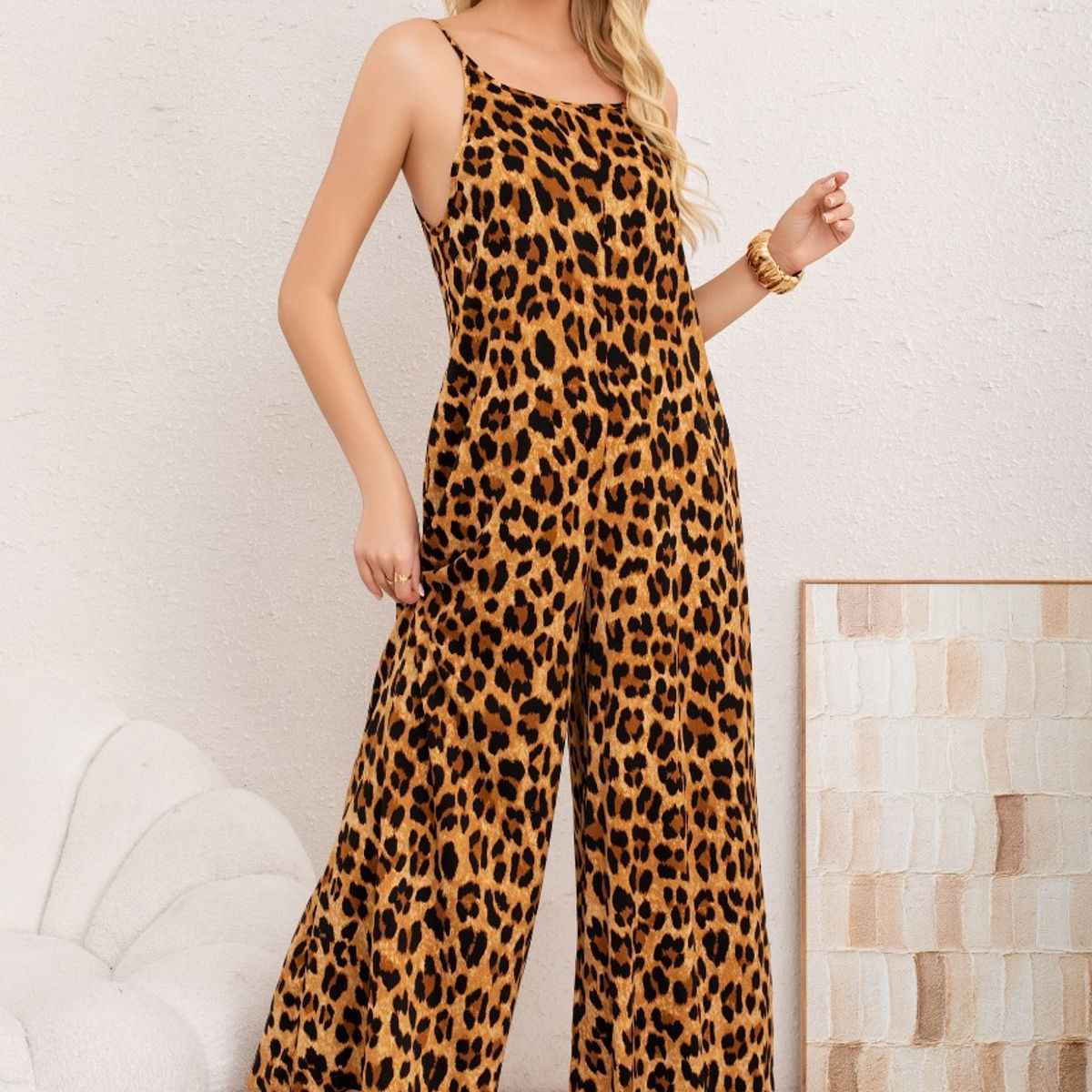 LIKE SHOP - Enterito Casual Pabilos Ajustable Animal Print Mujer 3352