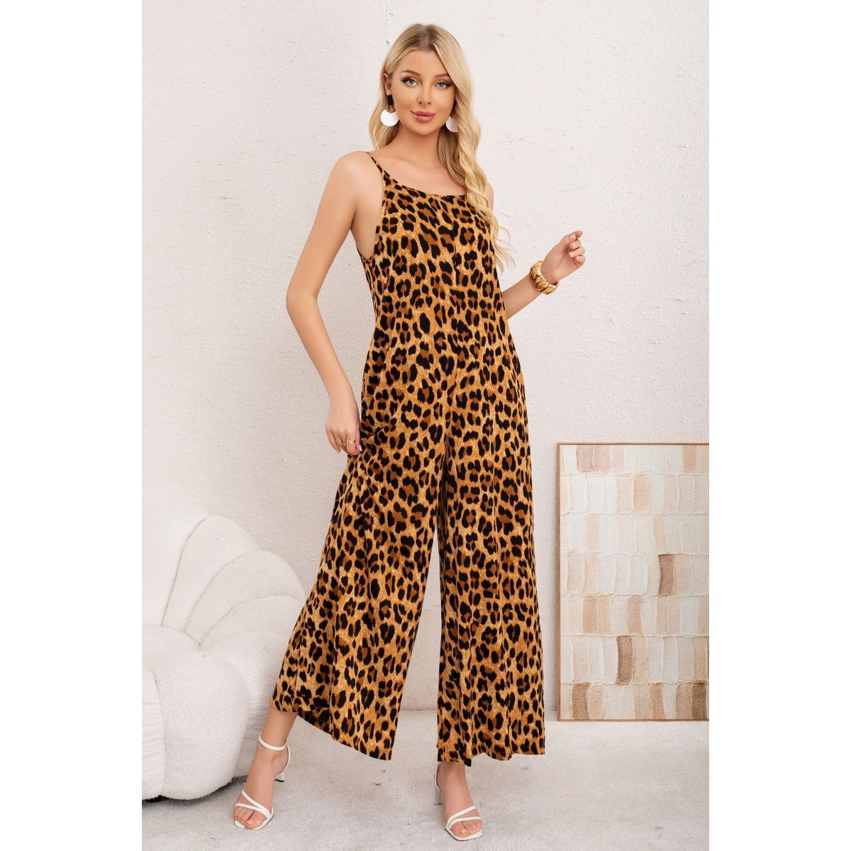 LIKE SHOP - Enterito Casual Pabilos Ajustable Animal Print Mujer 3352