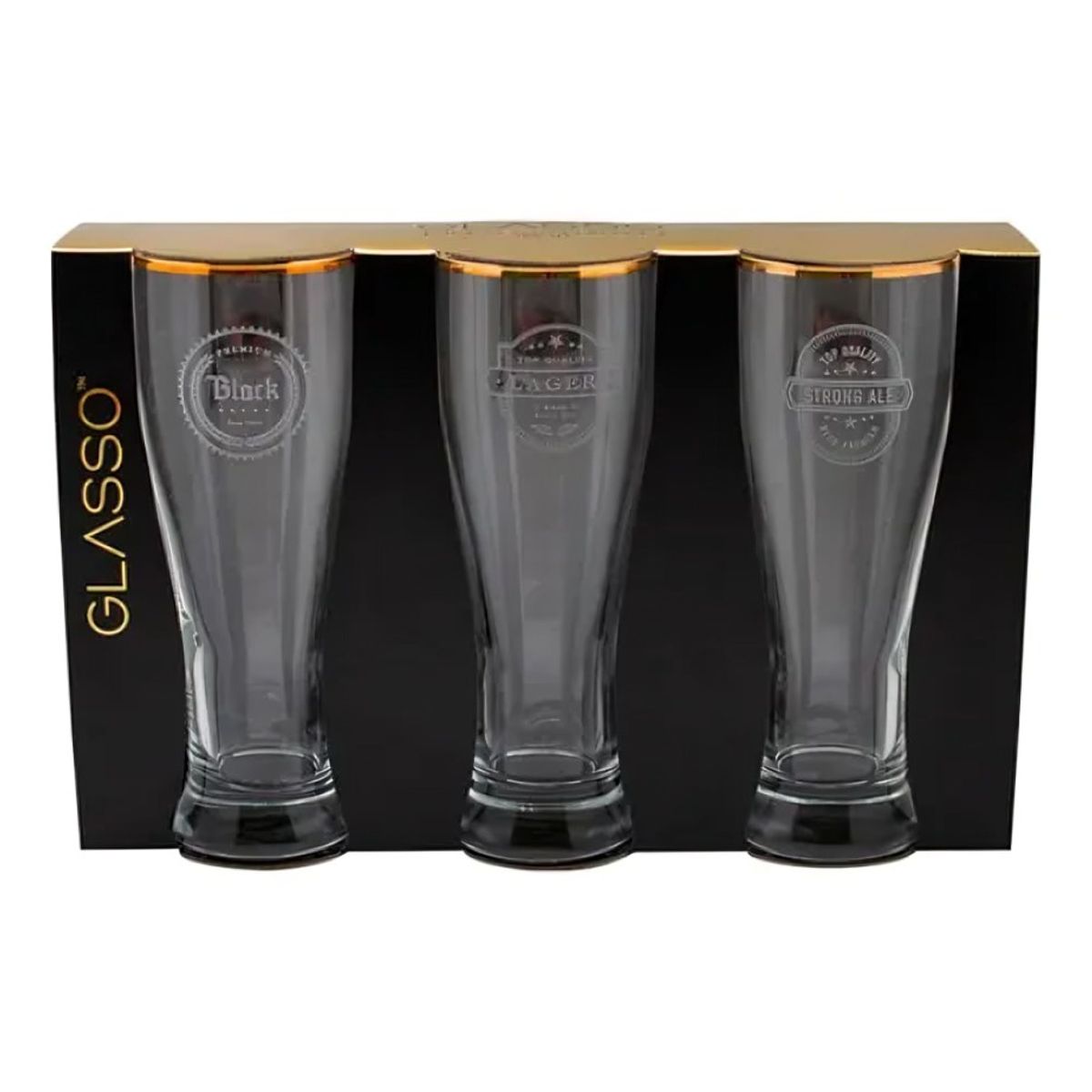 GLASSO - SET 3 VASOS CERVEZA GLASSO 460 ML