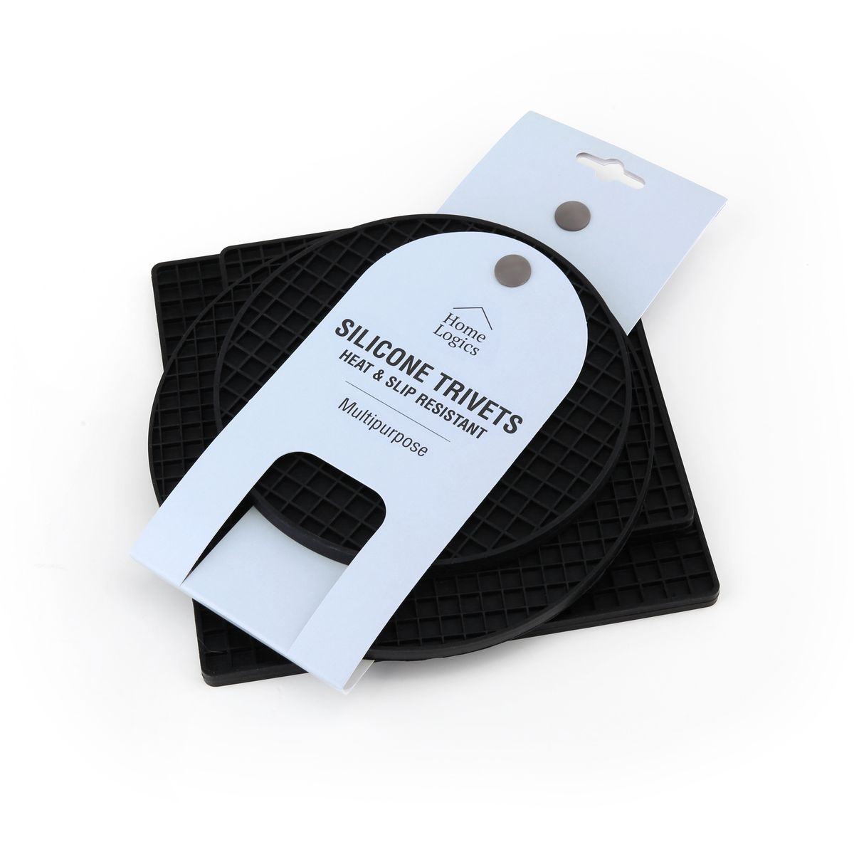 HOME LOGICS - Posa Ollas De Silicona Alta Temperatura Set 4 Home Logics