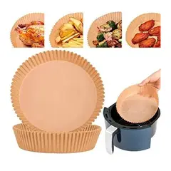 PASTELERIUS - X300 Forros Desechables Forro Air Fryer Molde De Papel Antiadherente Forro Para Freidora desechable