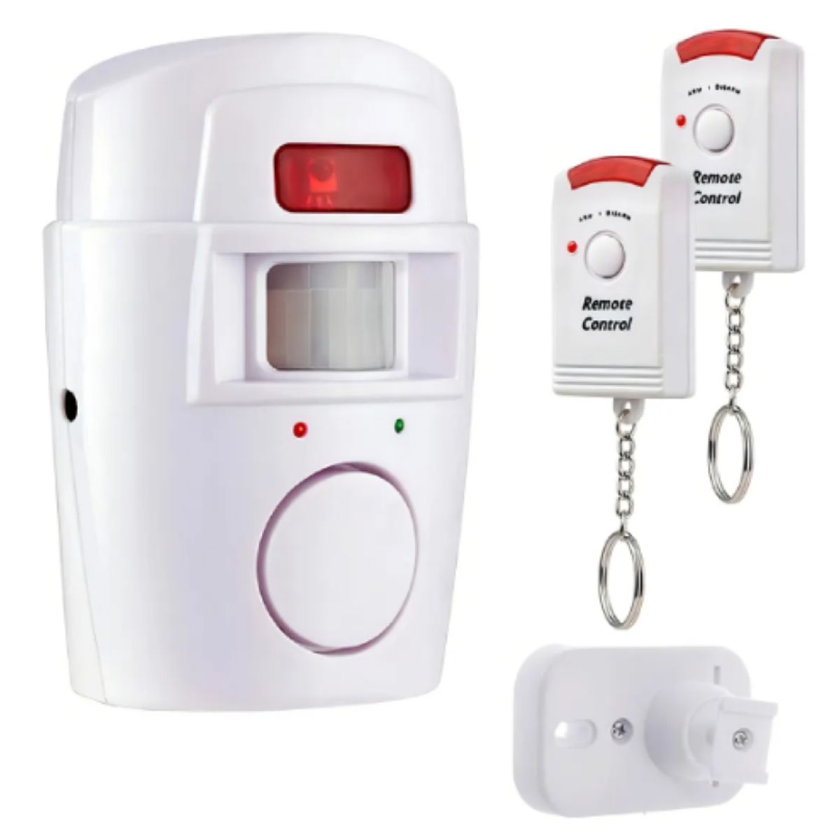 GENERICO - Alarma Para Casa Con Sirena Con Sensor De Movimiento+ 2 Controles