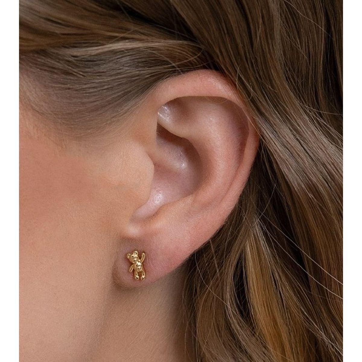 GENERICO - Aros Ositos Oro Laminado 18k