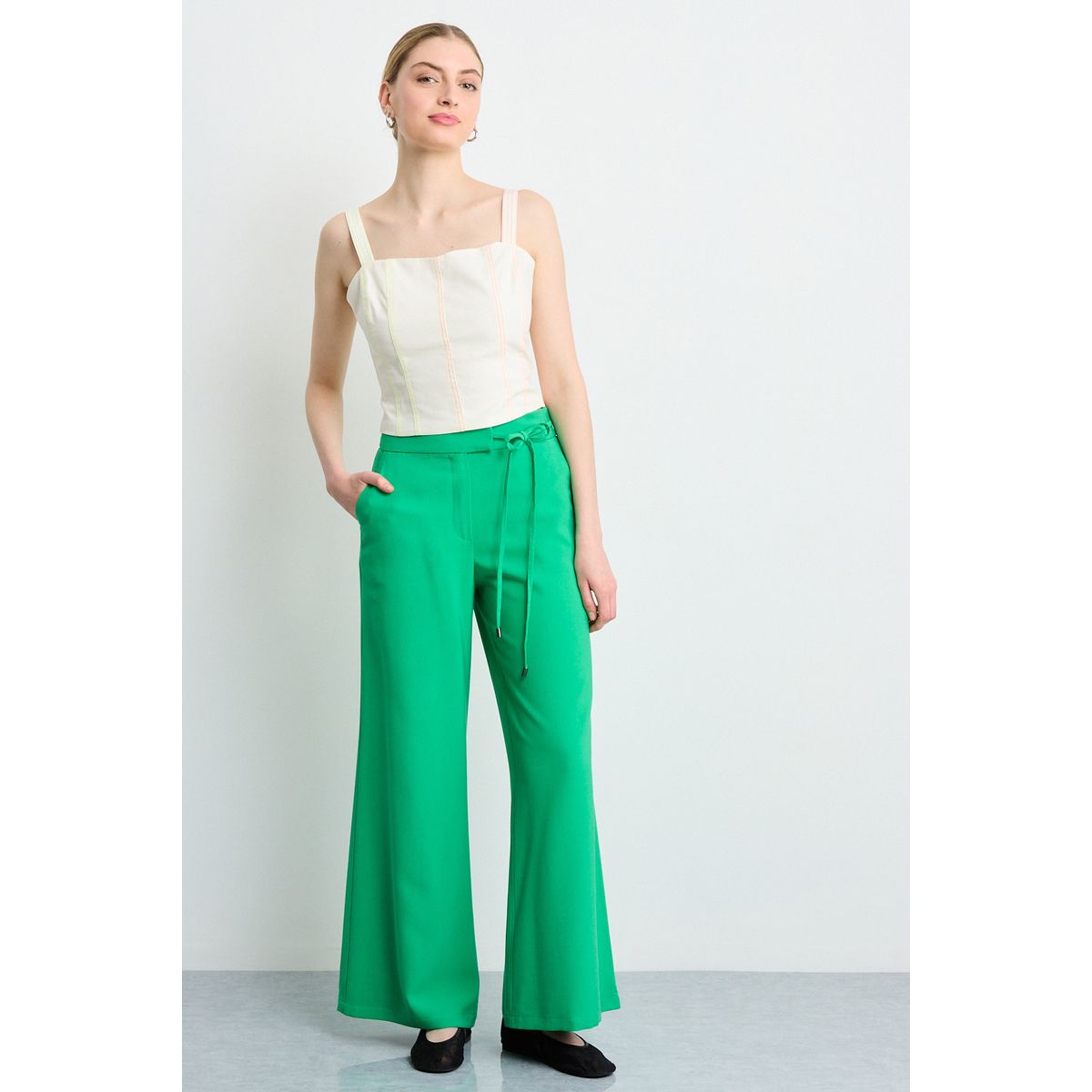 IO - Pantalon Mujer Verde Oliva Io