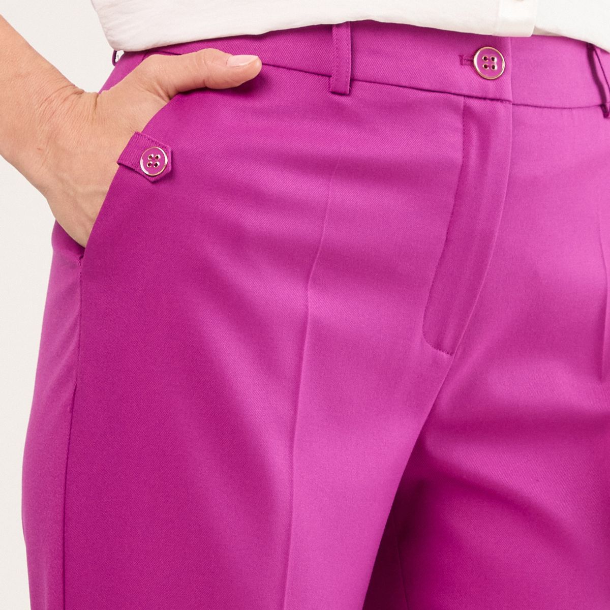 MA GRIFFE - Pantalon Mujer Violeta Magriffe