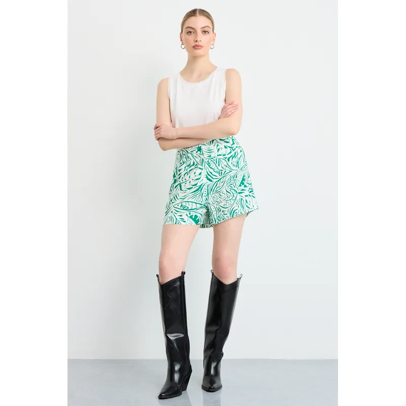 IO - Short Mujer Crudo Io