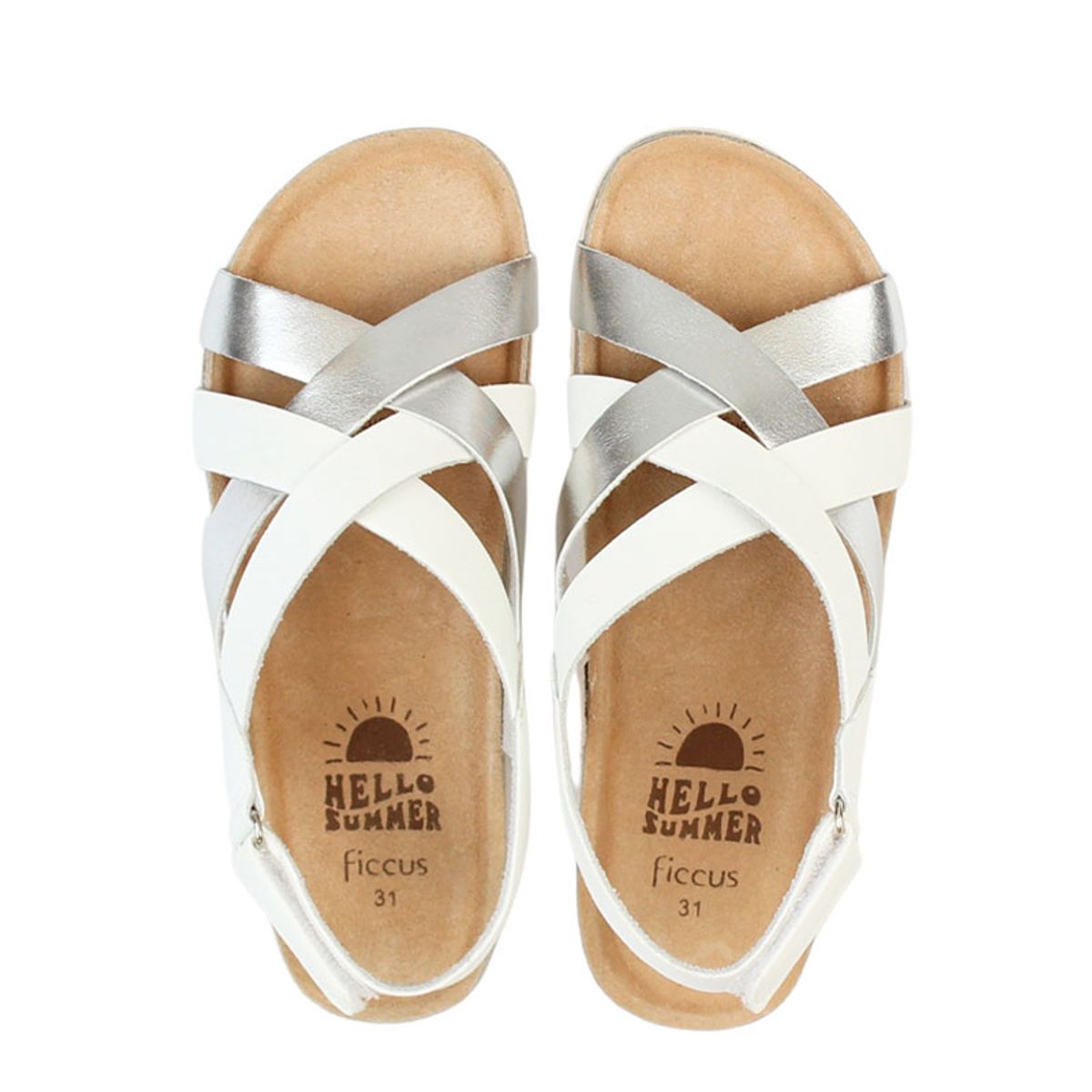 FICCUS - Sandalia Niña Junior 2610898 Blanco Ficcus