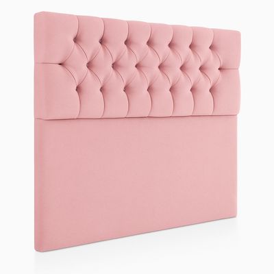 Imagen 2 del producto Cama 2 Plazas Rosa Barbie Modelo Capitone + Colchon Mery Desing