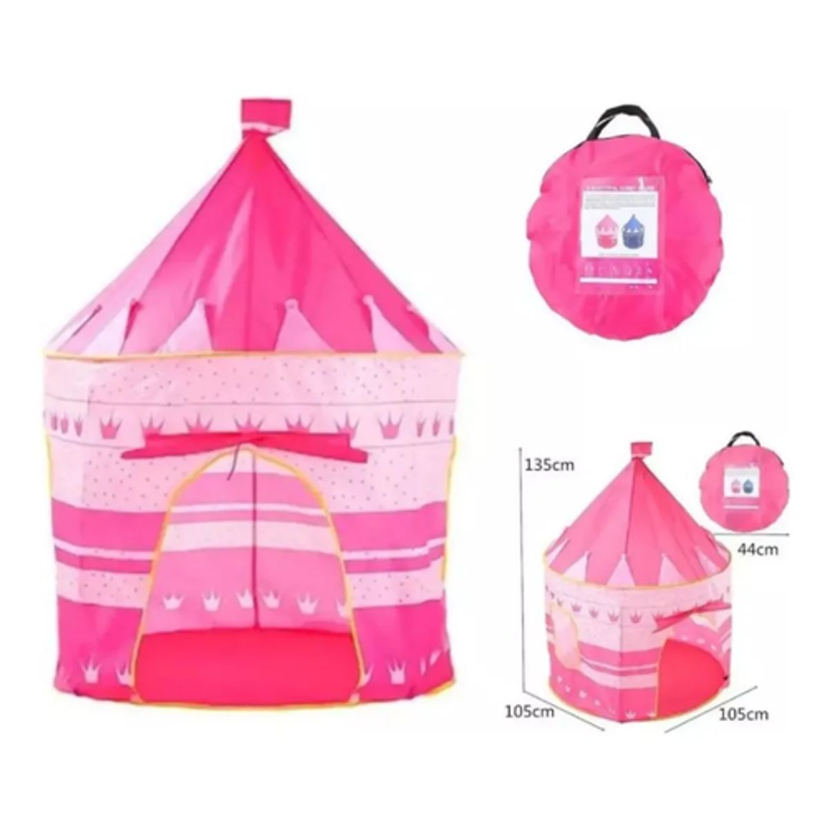 GENERICO - Carpa Castillo Armable Para Niña Rosa